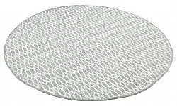 Tapis rond - Long Stitch (gris)
