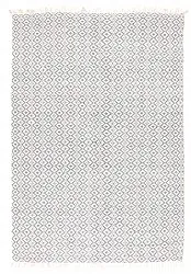 Tapis en patchwork - Lykke (gris/bleu glacier)