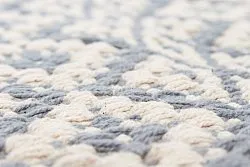 Tapis en patchwork - Lykke (gris/bleu glacier)