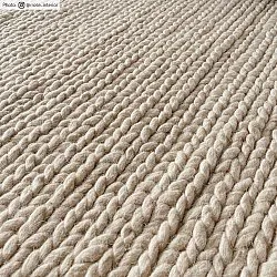 Tapis rond - Lynmouth (crème)