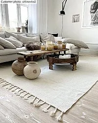 Tapis en laine - Malana (blanc)