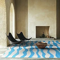 Tapis Wilton - Marsala (bleu/blanc)