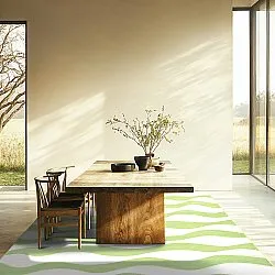 Tapis Wilton - Marsala (vert/blanc)