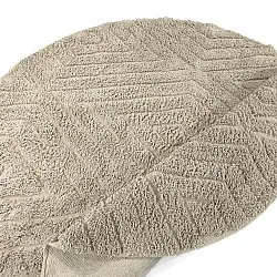 Tapis rond - Amberley Natural Cotton Shaggy (beige)