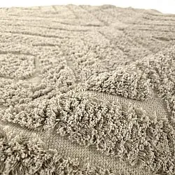 Tapis rond - Amberley Natural Cotton Shaggy (beige)