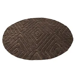Tapis rond - Amberley Natural Cotton Shaggy (marron)