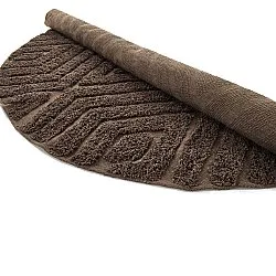 Tapis rond - Amberley Natural Cotton Shaggy (marron)