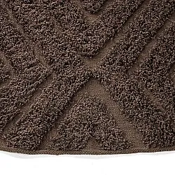 Tapis rond - Amberley Natural Cotton Shaggy (marron)