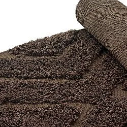 Tapis à poils longs - Amberley Natural Cotton Shaggy (marron)