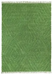 Tapis à poils longs - Amberley Natural Cotton Shaggy (vert)