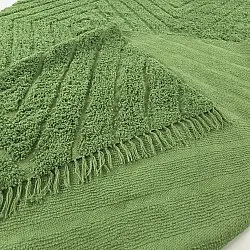 Tapis à poils longs - Amberley Natural Cotton Shaggy (vert)