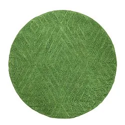 Tapis rond - Amberley Natural Cotton Shaggy (vert)