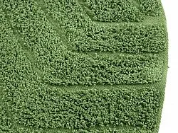 Tapis rond - Amberley Natural Cotton Shaggy (vert)