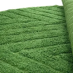 Tapis rond - Amberley Natural Cotton Shaggy (vert)