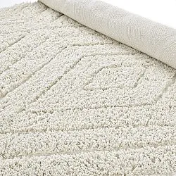 Tapis shaggy - Amberley Natural Cotton Shaggy (umazano bela)
