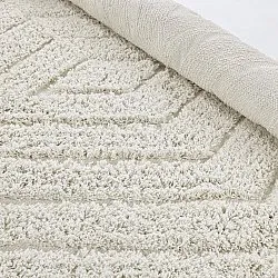 Tapis rond - Amberley Natural Cotton Shaggy (umazano bela)
