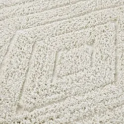 Tapis rond - Amberley Natural Cotton Shaggy (umazano bela)