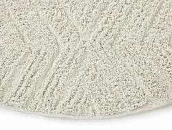Tapis rond - Amberley Natural Cotton Shaggy (umazano bela)