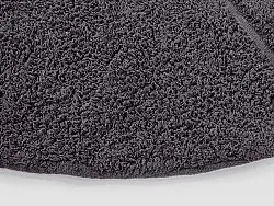Tapis rond - Andrea Natural Cotton Shaggy (noir)