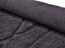 Tapis rond - Andrea Natural Cotton Shaggy (noir)