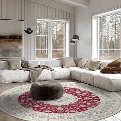 Tapis rond - Arabella (rouge)