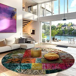Tapis rond - Ariana (multicolore)