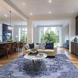 Tapis Wilton - Badem (bleu)