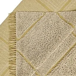Tapis à poils longs - Bellevue Natural Cotton Shaggy (beige/marron)
