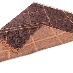 Tapis à poils longs - Bellevue Natural Cotton Shaggy (rouge/orange)