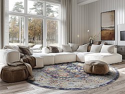 Tapis rond - Bouhjar (bleu/multi)
