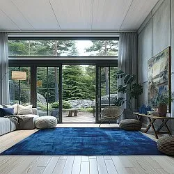 Tapis Wilton - Campile (bleu)