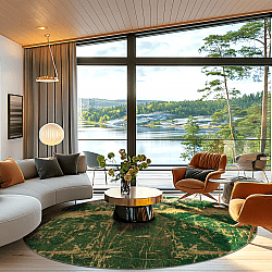 Tapis rond - Cantoria (beige/vert)