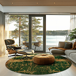 Tapis rond - Cantoria (beige/vert)