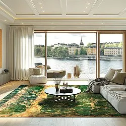 Tapis Wilton - Cantoria (beige/vert)