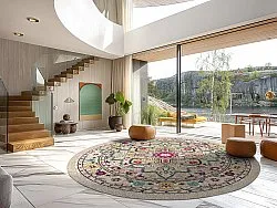 Tapis rond - Castro (multicolore)