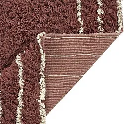 Tapis shaggy - Cataya Natural Cotton Shaggy (marron/beige)