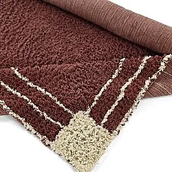 Tapis shaggy - Cataya Natural Cotton Shaggy (marron/beige)