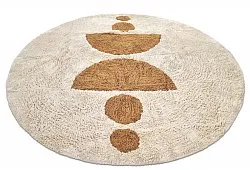 Tapis rond - Cervia Natural Cotton Shaggy (beige)