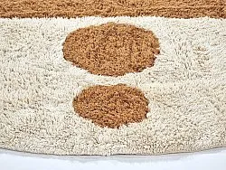 Tapis rond - Cervia Natural Cotton Shaggy (beige)