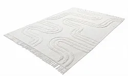 Tapis à poils longs - Como Natural Cotton Shaggy (blanc cassé)