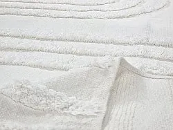 Tapis à poils longs - Como Natural Cotton Shaggy (blanc cassé)