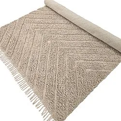 Tapis à poils longs - Conara Natural Cotton Shaggy (beige)