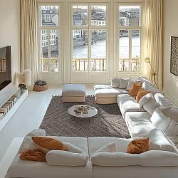 Tapis à poils longs - Conara Natural Cotton Shaggy (taupe)