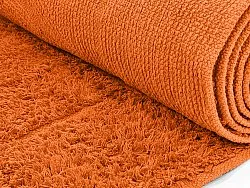 Tapis rond - Cremona Natural Cotton Shaggy (orange)