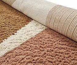 Tapis rond - Donostia Natural Cotton Shaggy (multi)