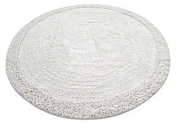 Tapis rond - Ebba Natural Cotton Shaggy (blanc cassé)