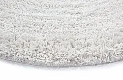 Tapis rond - Ebba Natural Cotton Shaggy (blanc cassé)