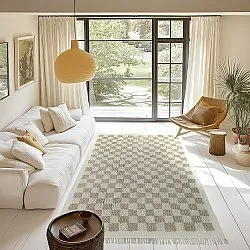Tapis à poils longs - Elsey Natural Cotton Shaggy (crème/sable)