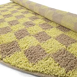Tapis rond - Elsey Natural Cotton Shaggy (rumeno/bege)