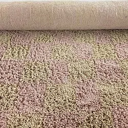 Tapis à poils longs - Elsey Natural Cotton Shaggy (roza/oranžna)